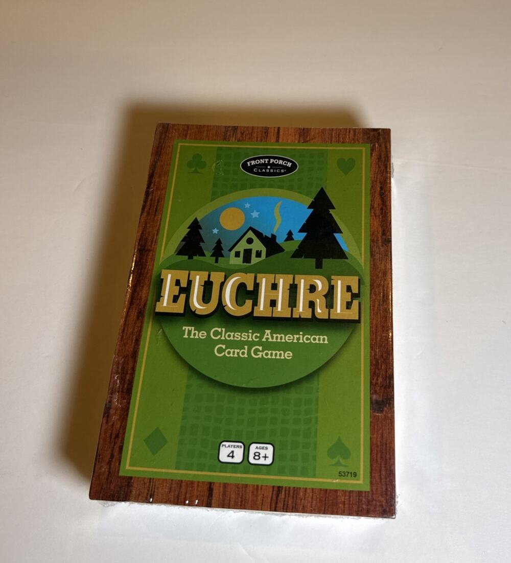 New Sealed Euchre 4 Player Classic American Card Game by Front Porch